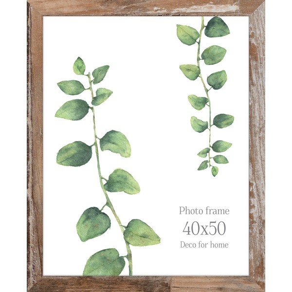 Smeđi okvir za fotografije Styler Bergen Shabby, 46 x 56 cm