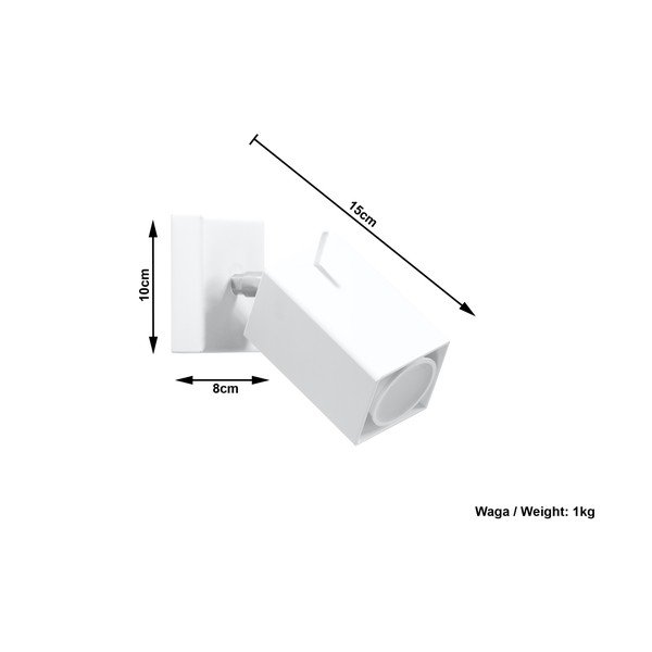 Bijela zidna lampe Sollux Toscana-image-4