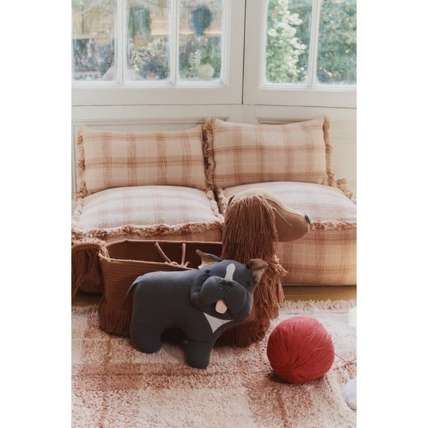 Svijetlo ružičasti periv/ručno rađen pamučan tepih 140x190 cm Tartan Rose – Lorena Canals-image-2