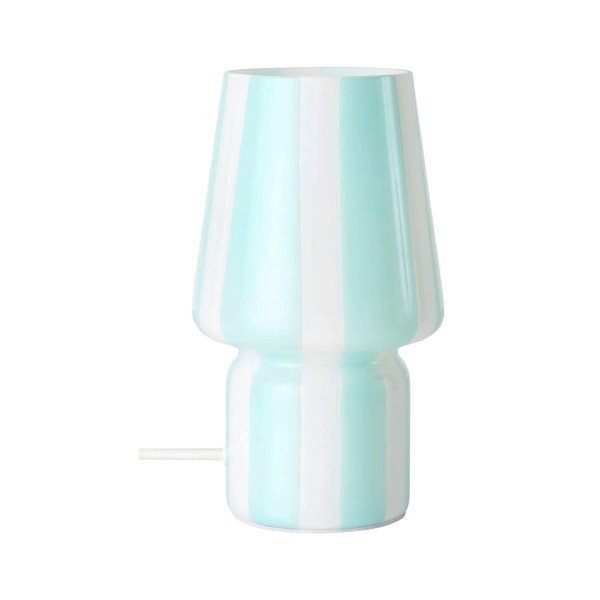 Bijela/plava staklena stolna lampa (visina 21,5 cm) Carlo – Ellos Home