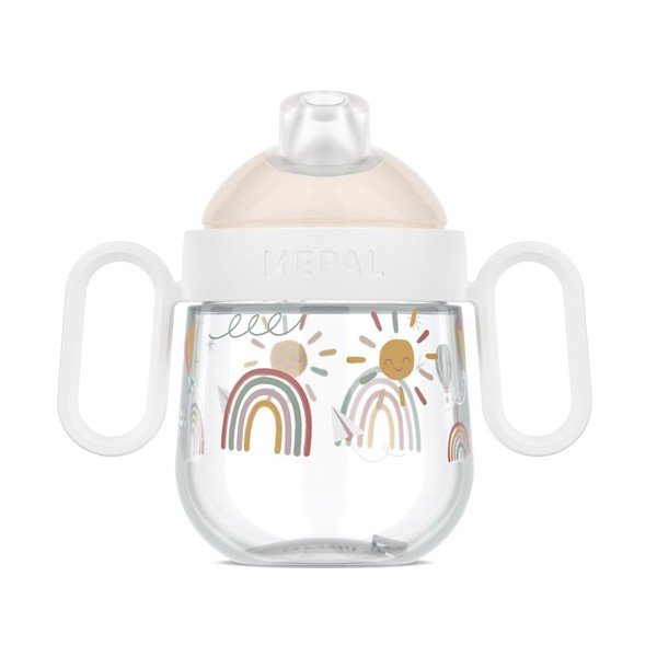Bež plastična dječja šalica 200 ml Sunshine & Rainbow – Mepal-image-3