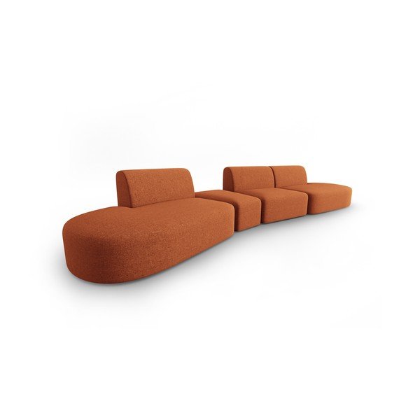 Narančasta sofa 412 cm Shane – Micadoni Home-image-2