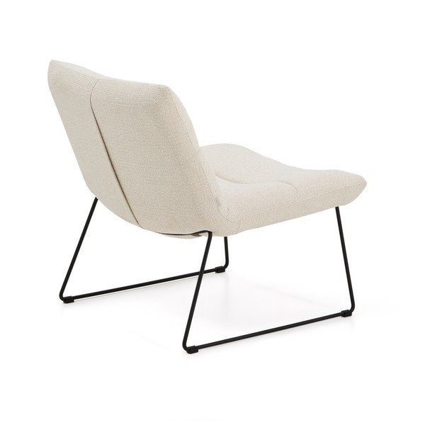 Bež fotelja od šenila Asen – Kave Home-image-4