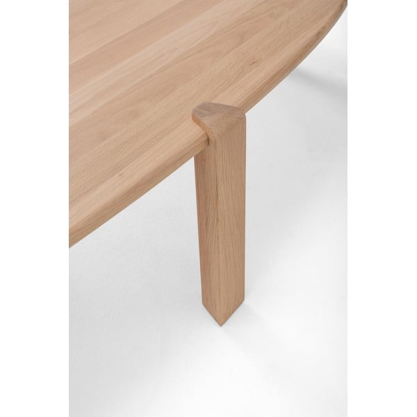 Stolić za kavu od punog hrasta u prirodnoj boji 80x150 cm Kulin – Gazzda-image-4