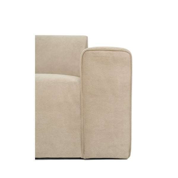 Bež baršunasti završni element Scandic Sting, 124 cm, desni kut-image-4