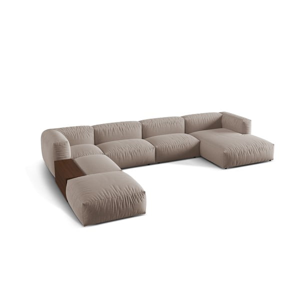 Bež kutna garnitura (s lijevim kutom/u obliku slova "U") Martina – Micadoni Home-image-2