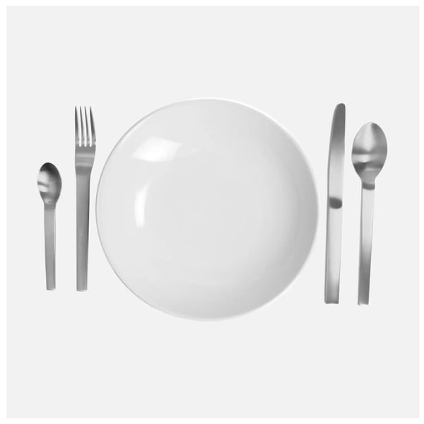 Pribor 24 kom od nehrđajućeg čelika u srebrnoj boji Boldi – FABINI-image-2