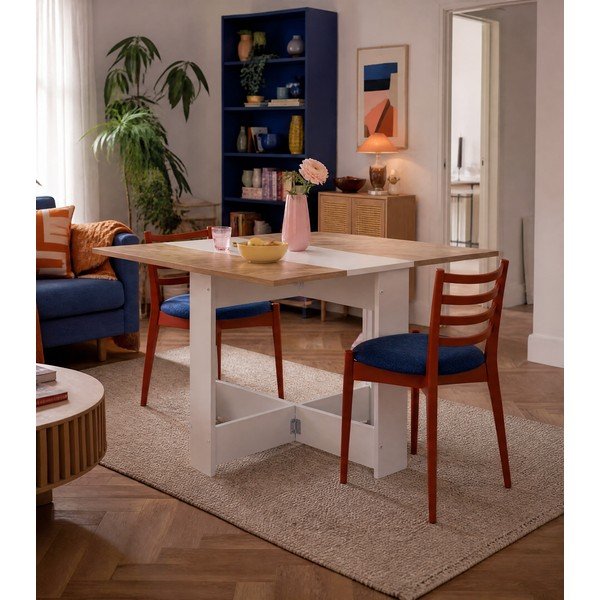 Proširiv blagovaonski stol s pločom stola u dekoru hrasta 76x28 cm Papillon – TemaHome-image-4