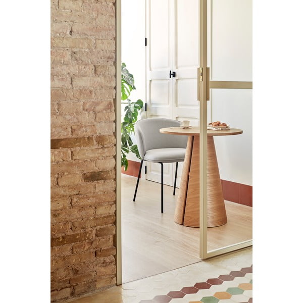 Okrugao blagovaonski stol u dekoru hrasta u prirodnoj boji ø 65 cm Cep – Teulat-image-1