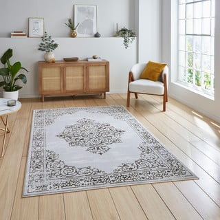 Svijetlo sivi/u zlatnoj boji tepih 120x170 cm Artemis – Think Rugs