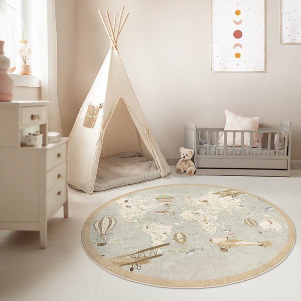 Periv dječji tepih za igru ø150 cm Vintage World – Mila Home-image-4