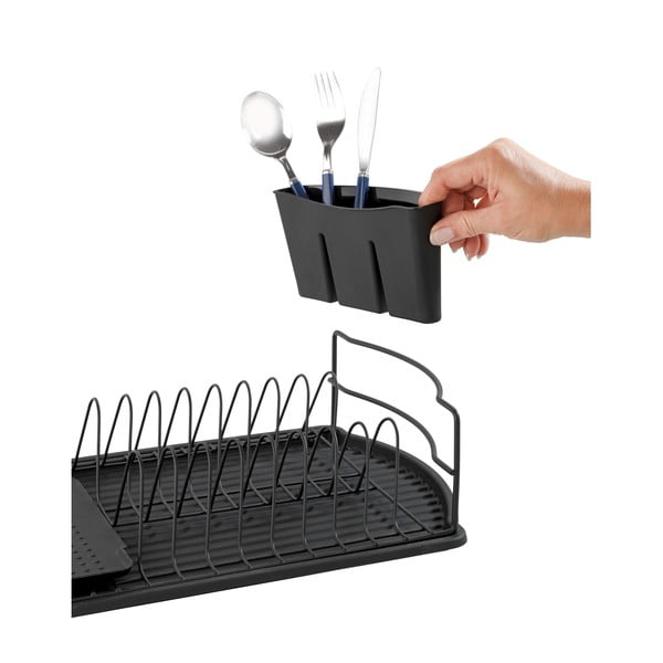 Crni ocjeđivač za posuđe Wenko Drip Basic-image-4