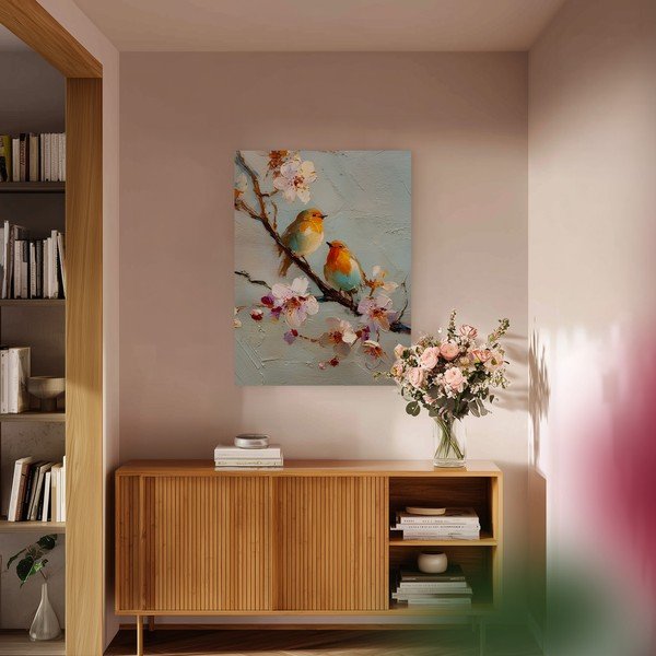 Tiskana slika s okvirom 60x80 cm Robins – Styler-image-1