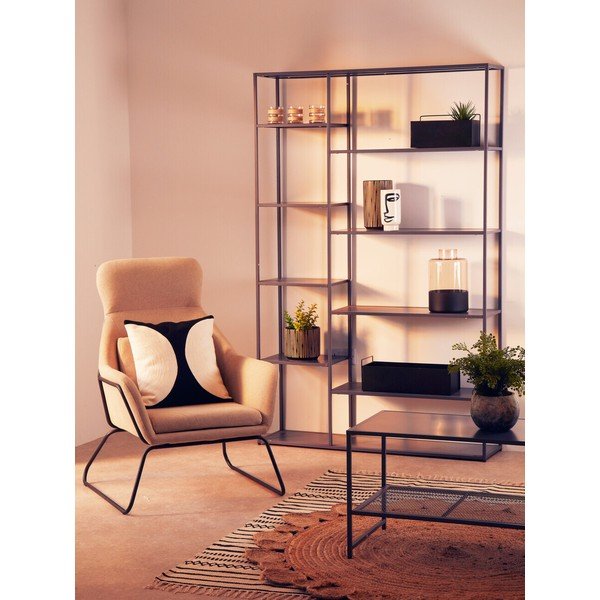 Sivi željezni regal 120x188x30 cm Acero – Premier Housewares-image-1