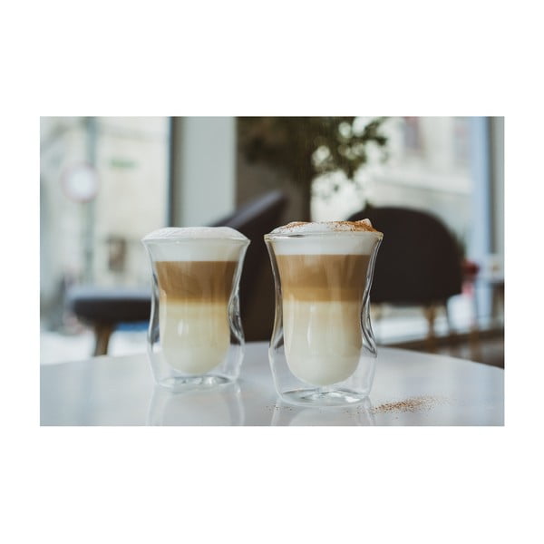 Staklene šalice u setu 6 kom s dvostrukom stijenkom 250 ml – Vialli Design-image-2