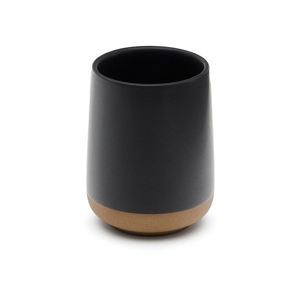 Tamno siva keramička čaša za četkice za zube Silma – Kave Home-image-2