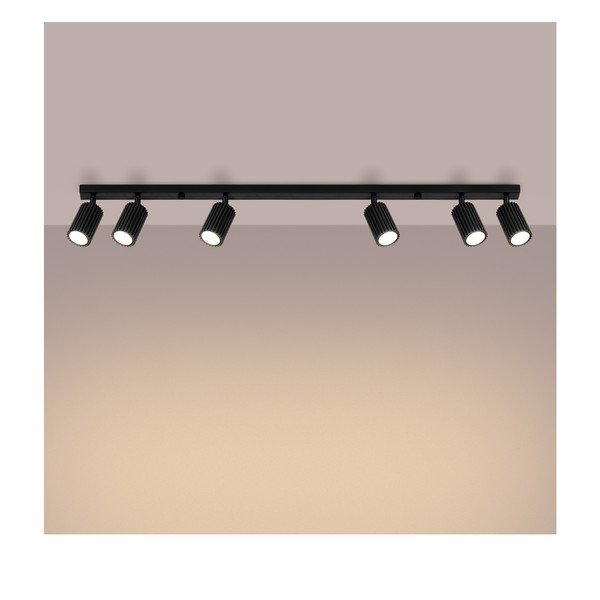 Crni reflektor 6,5x117 cm Gleam – Sollux-image-2