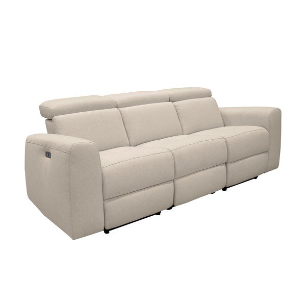 Bijela sofa od imitacije kože 216 cm Capena – Støraa-image-2