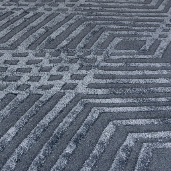 Plavi vuneni tepih Flair Rugs Diamonds, 160 x 230 cm-image-2