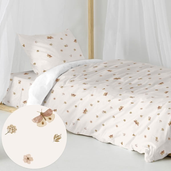 Pamučna dječja posteljina za krevet za jednu osobu 140x200 cm Butterfly – Happy Friday