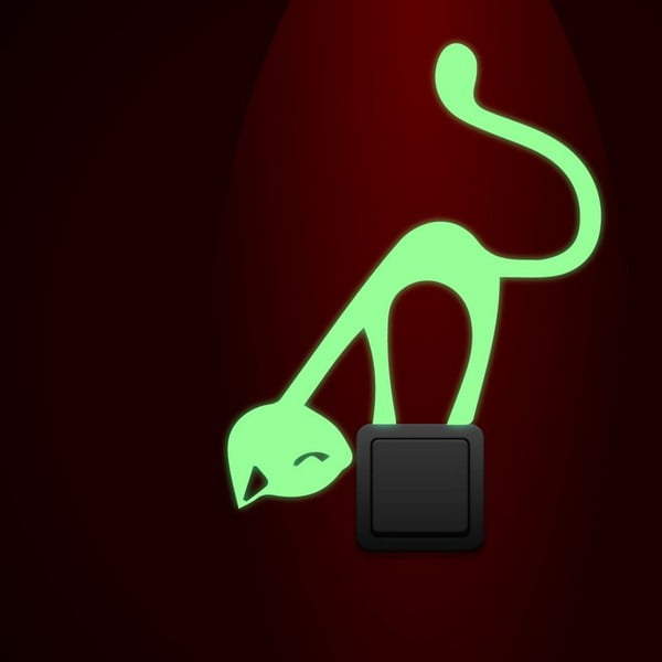 Ambiance svijetleća naljepnica Cute Cat-image-2