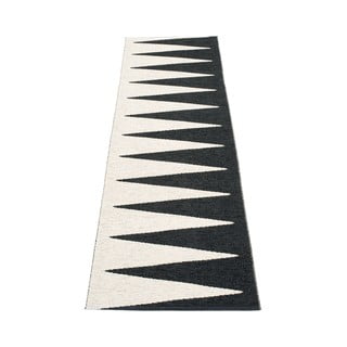Crno-bijela unutarnja i vanjska staza 70x250 cm Vivi Black – Pappelina