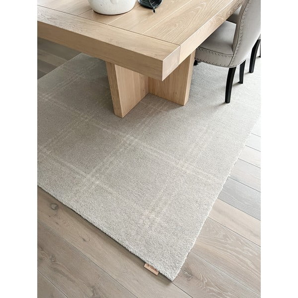 Krem vuneni tepih 200x300 cm Calisia M Grid Prime – Agnella-image-3