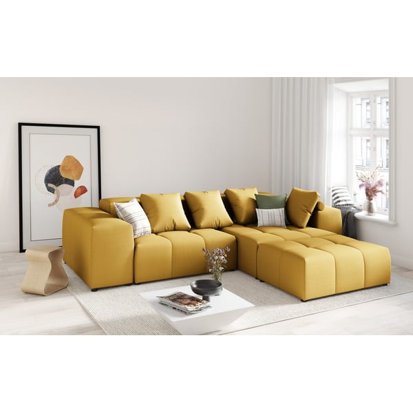 Žuti jastuk za modularnu sofu Rome - Cosmopolitan Design-image-4