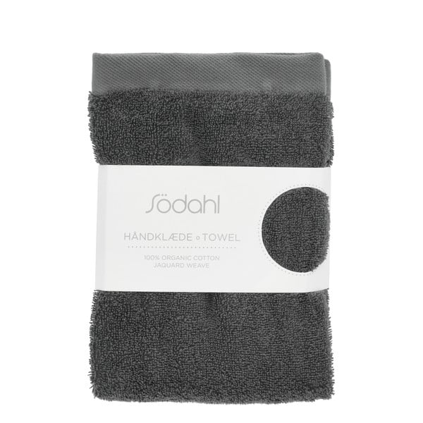 Tamno sivi pamučan ručnik od frotira 70x140 cm Comfort – Södahl-image-2