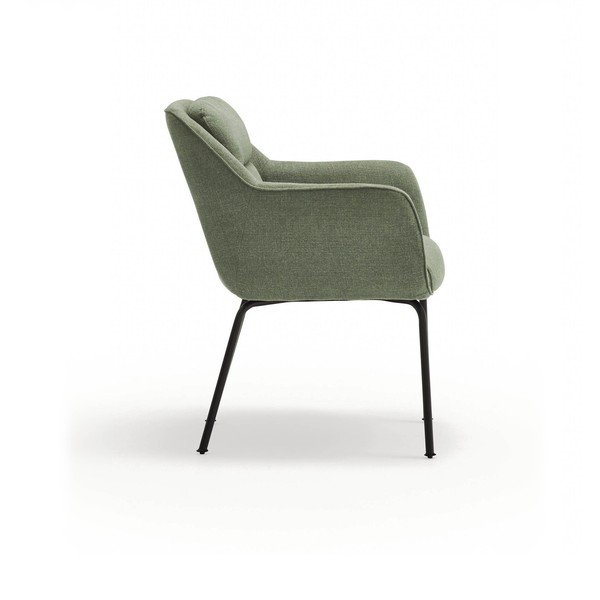 Zelena podstavljena blagovaonska stolica s naslonima za ruke Sadira – Teulat-image-3