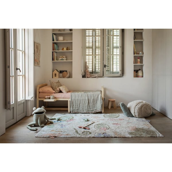 Svijetlo zelena tekstilna dječja kutija za pohranu ø 23x35 cm Fred the Frog – Lorena Canals-image-4