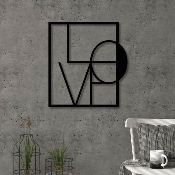 Zidna metalna dekoracija Love-image-1