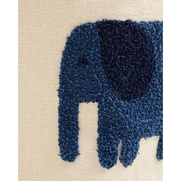 Tekstilna dječja kutija za pohranu boje slonovače ø 45x30 cm Tandani – Kave Home-image-4