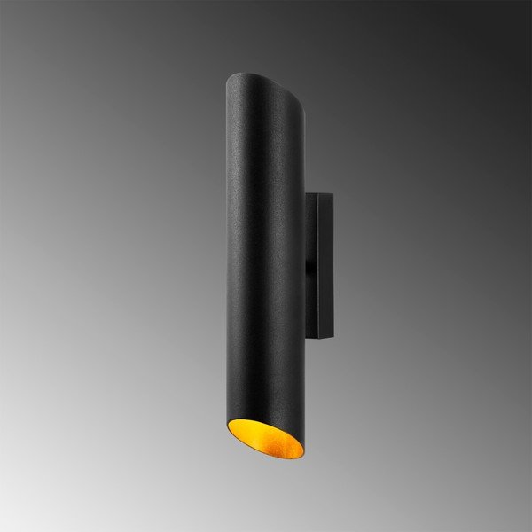 Crna/u zlatnoj boji zidna lampa ø 8 cm Cut – Opviq lights-image-1