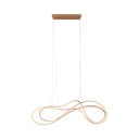 LED viseća svjetiljka u zlatnoj boji s metalnim sjenilom Nala – Trio Select