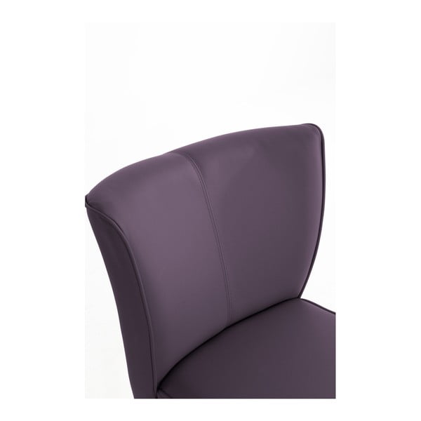 Ljubičasta fotelja od imitacije kože Max Winzer Beni Imitation-image-4