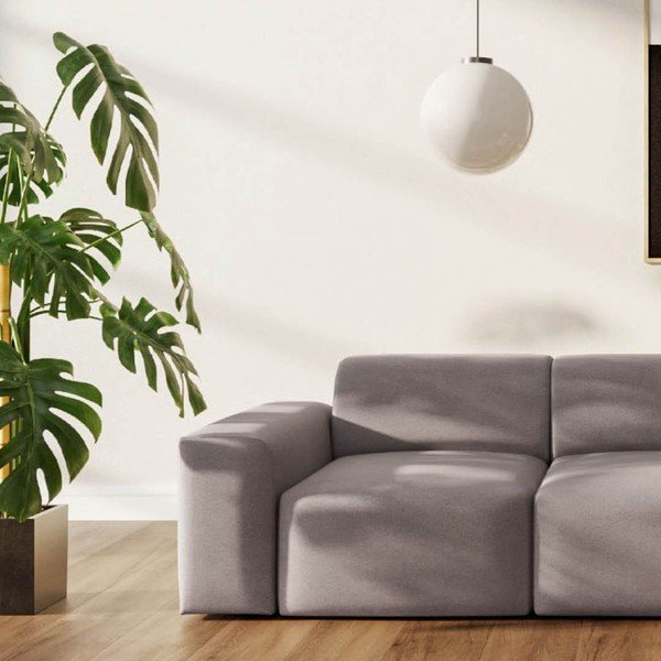 Siva baršunasti sofa 285 cm Villet – Rodier-image-3
