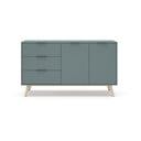 Komoda prljavo zelena 140x81x40 cm Pisco – Marckeric
