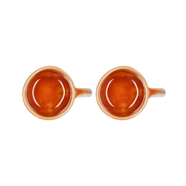 Narančaste šalice u setu 2 kom za espresso od kamenine 80 ml Styles – Villa Collection-image-2