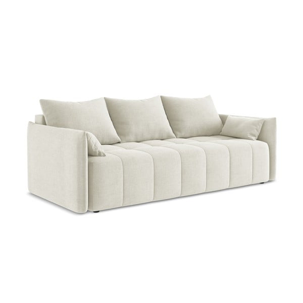 Bež sklopiva/s prostorom za odlaganje sofa 225 cm Moku – Makamii-image-1