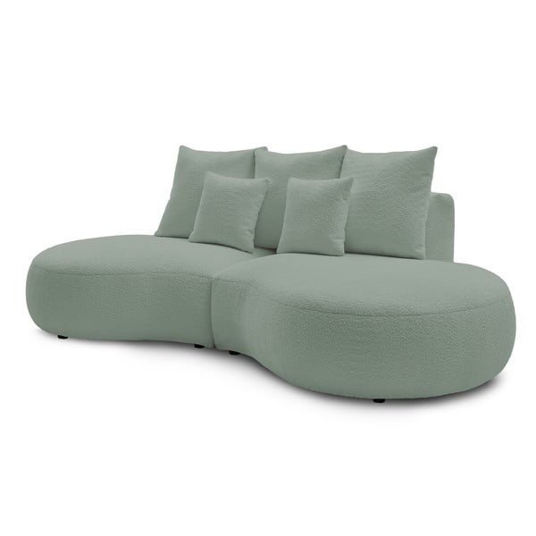 Svjetlozelena sofa od bouclé tkanine 260 cm Saint-Germain – Bobochic Paris-image-3