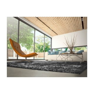 Antracitno sivi tepih 60x120 cm Aloe Liso – Universal