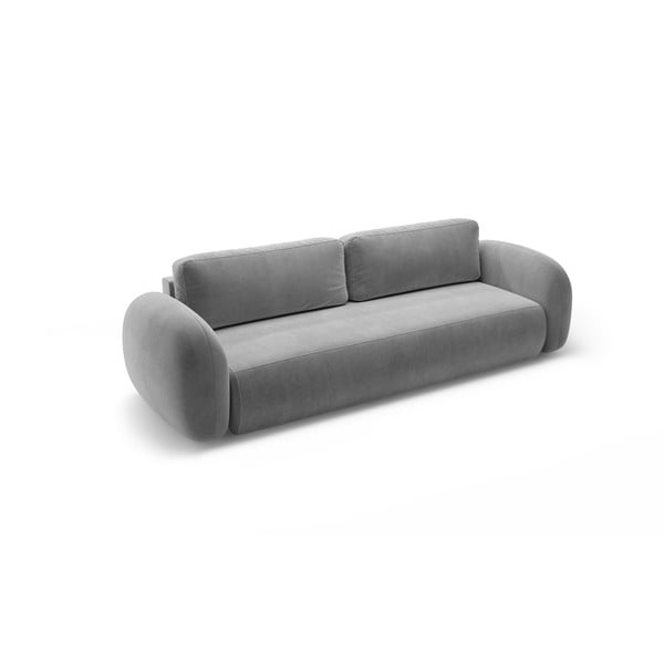 Tamno siva baršunasti sklopiva/s prostorom za odlaganje sofa 262 cm Tonale – Cosmopolitan Design-image-2