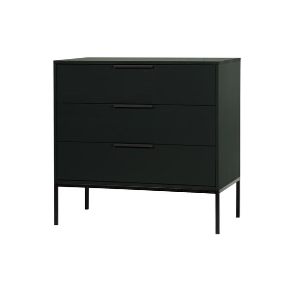 Crna komoda od borovine WOOOD Adam-image-1