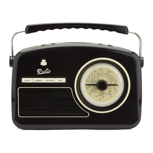 Crni radio GPO Rydell Nostalgic Dab Radio Black