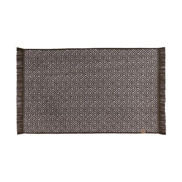 Tamno smeđa tekstilna kupaonska prostirka 50x80 cm Morocco – Mette Ditmer Denmark