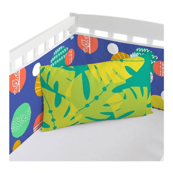 Pamučna ogradica za krevetić Moshi Moshi Geo Jungle, 210 x 40 cm-image-2
