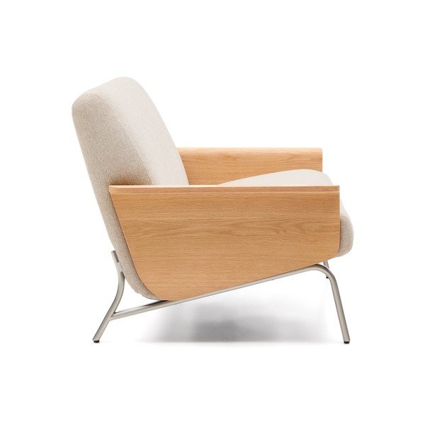 Bež sofa od šenila 165 cm Amsen – Kave Home-image-3