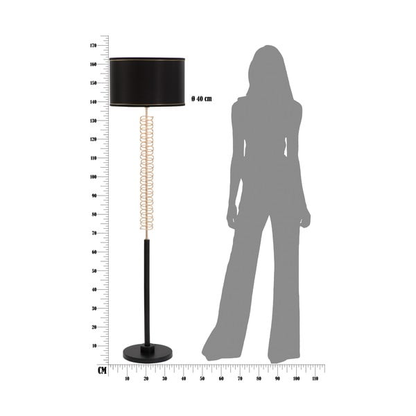 Crna samostojeća svjetiljka Mauro Ferretti Twist-image-2