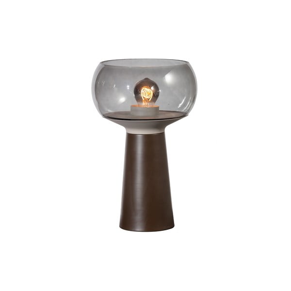 Smeđa metalna stolna svjetiljka BePureHome, visina 37 cm